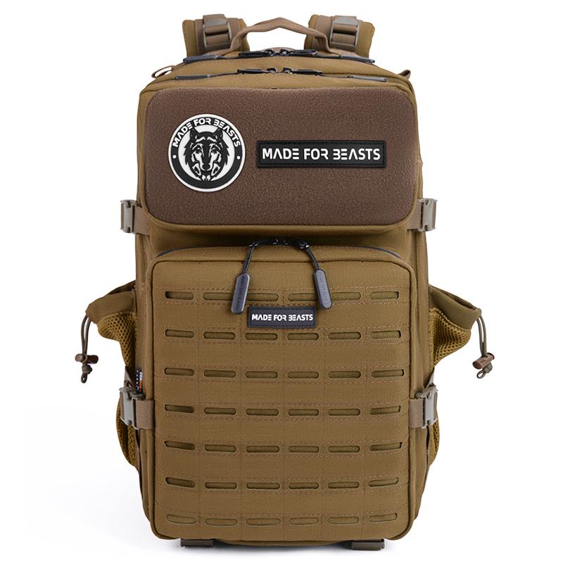 45L Gym Backpack Khaki - Made For Beasts