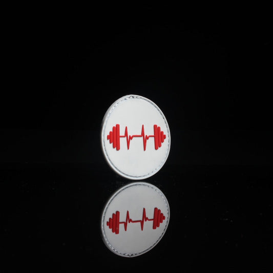Dumbbell Heart Beat Patch - Made For Beasts