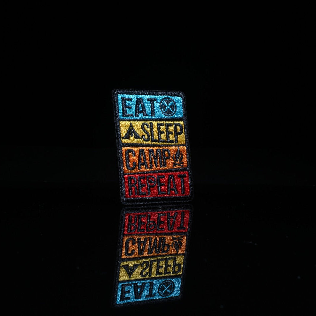 Eat Sleep Camp Repeat Patch - Made For Beasts