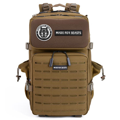45L Gym Backpack Khaki - Made For Beasts