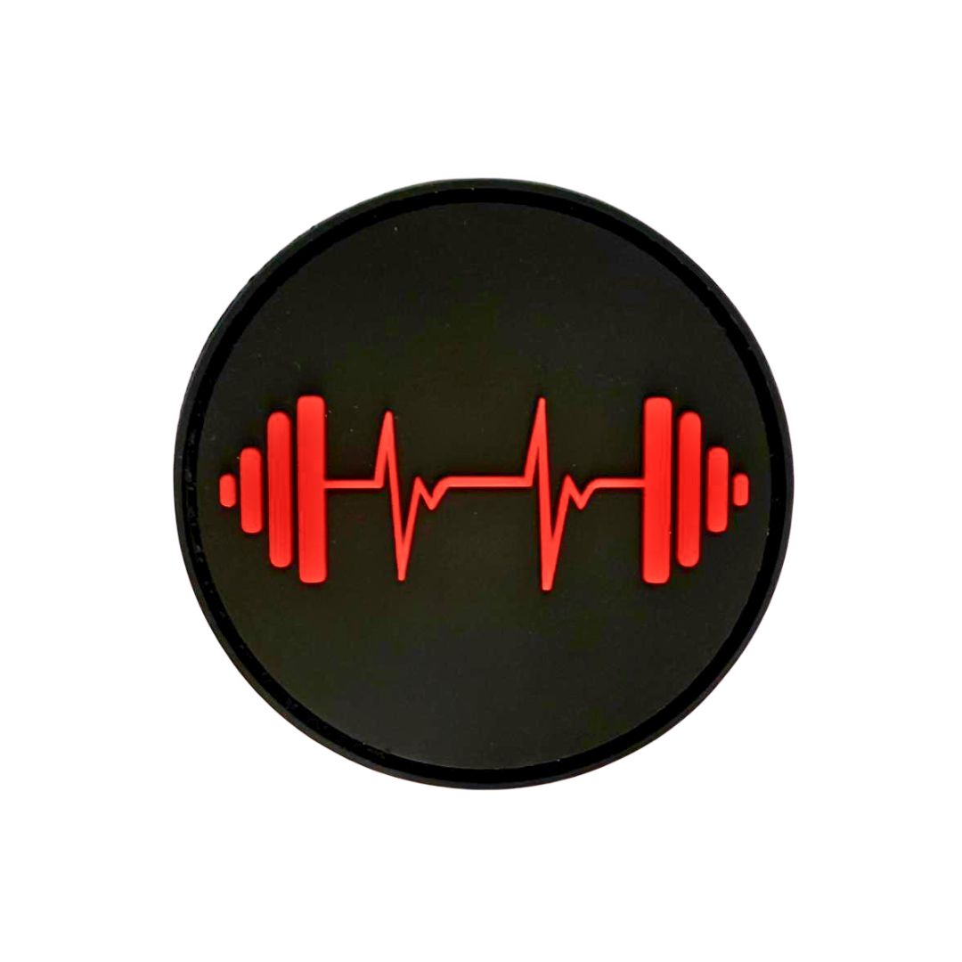 Dumbbell Heart Beat Patch - Made For Beasts